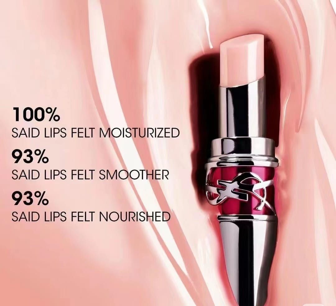 YSL「Rouge Volupté Candy Glaze」No.2- 1g/ /YSL 豐盈潤唇膏(銀管潤唇膏)旅行裝1g #n02 淡祼粉色