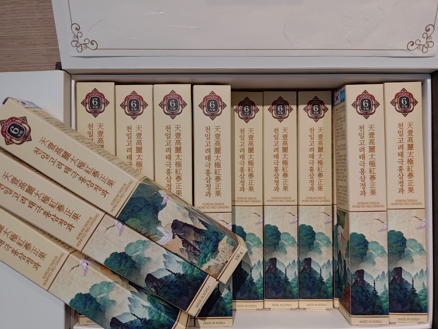 Korea Tianyi Korean Tai Chi Red Ginseng Fruit 1800g 1 box 18 pieces