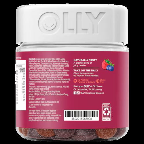 OLLY女士複合維生素軟糖90粒(Women's Multi)/ OLLY GMY WOMENS MULTI
