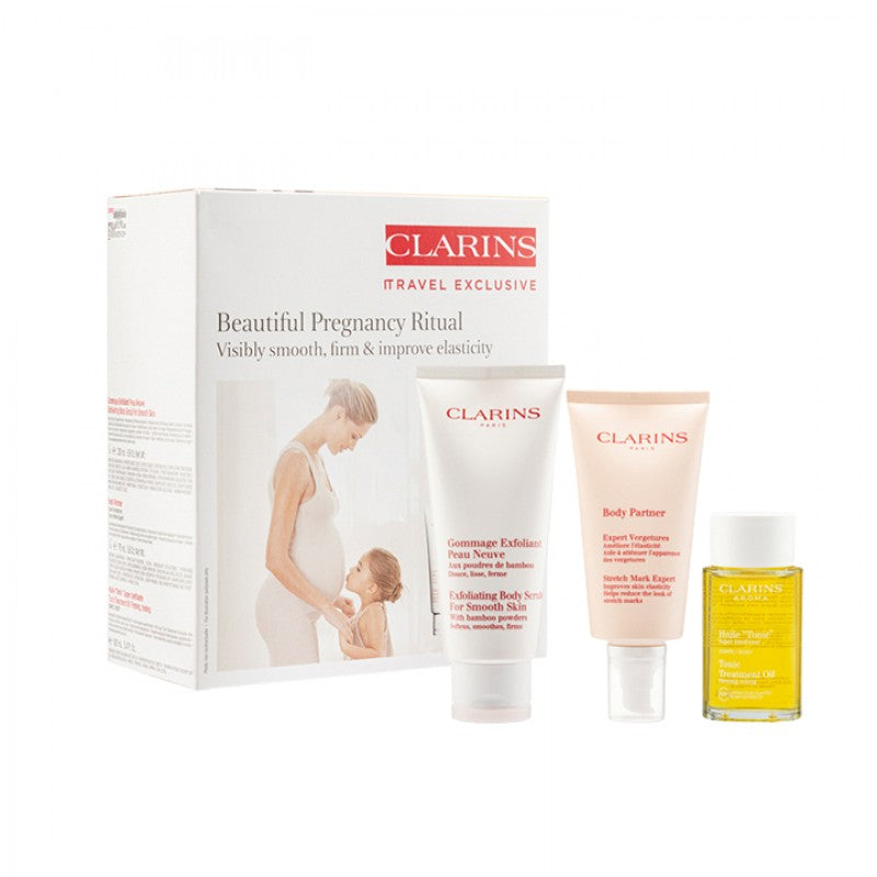 Clarins - 3-piece stretch mark removal set for pregnant women