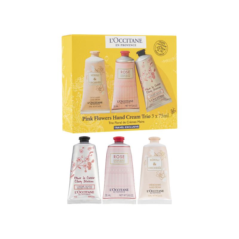 L'Occitane - Pink Floral Hand Cream 3-piece Set 75ml x3