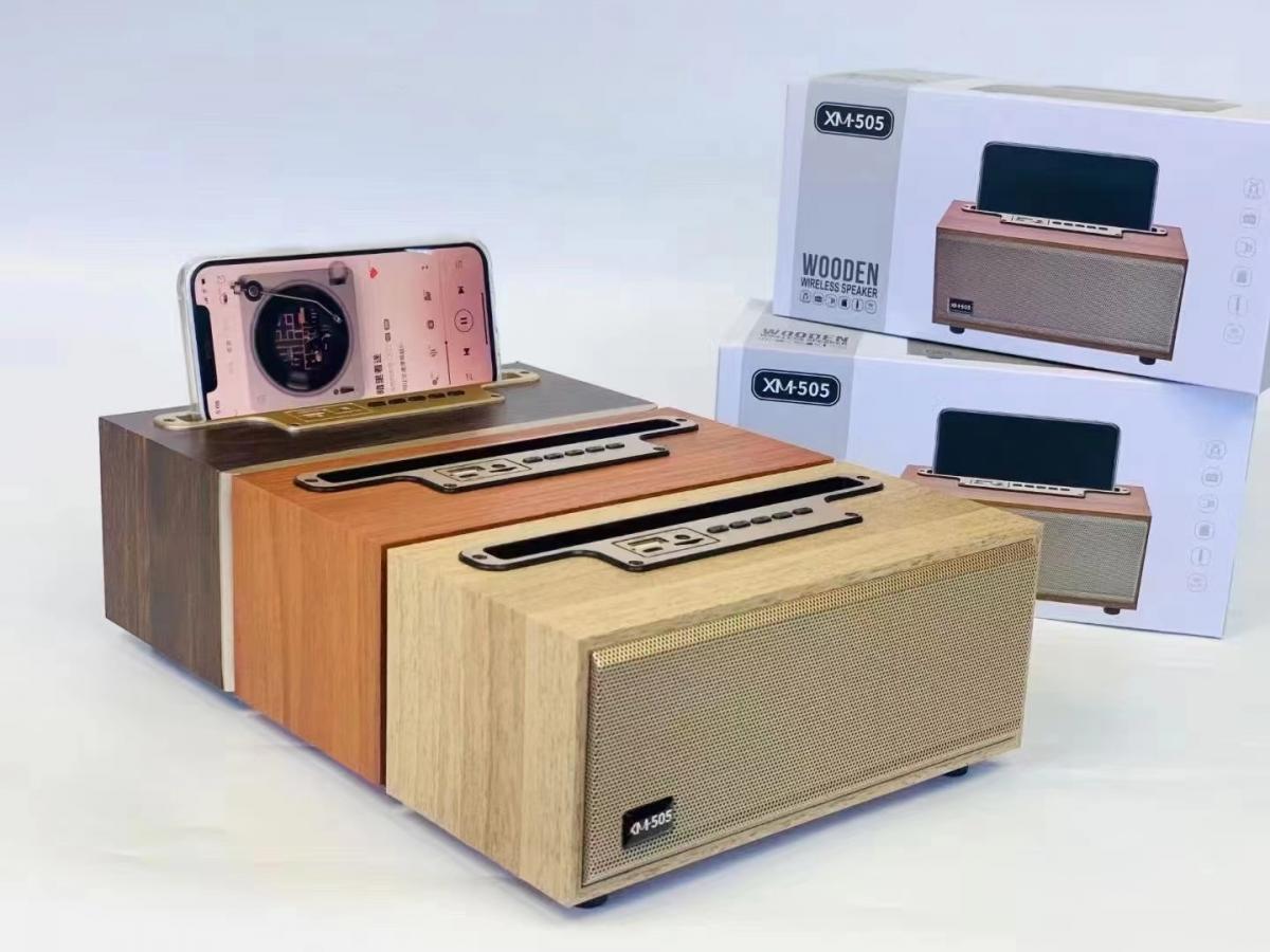 XM-505 Wooden Bluetooth Speaker Walnut Color