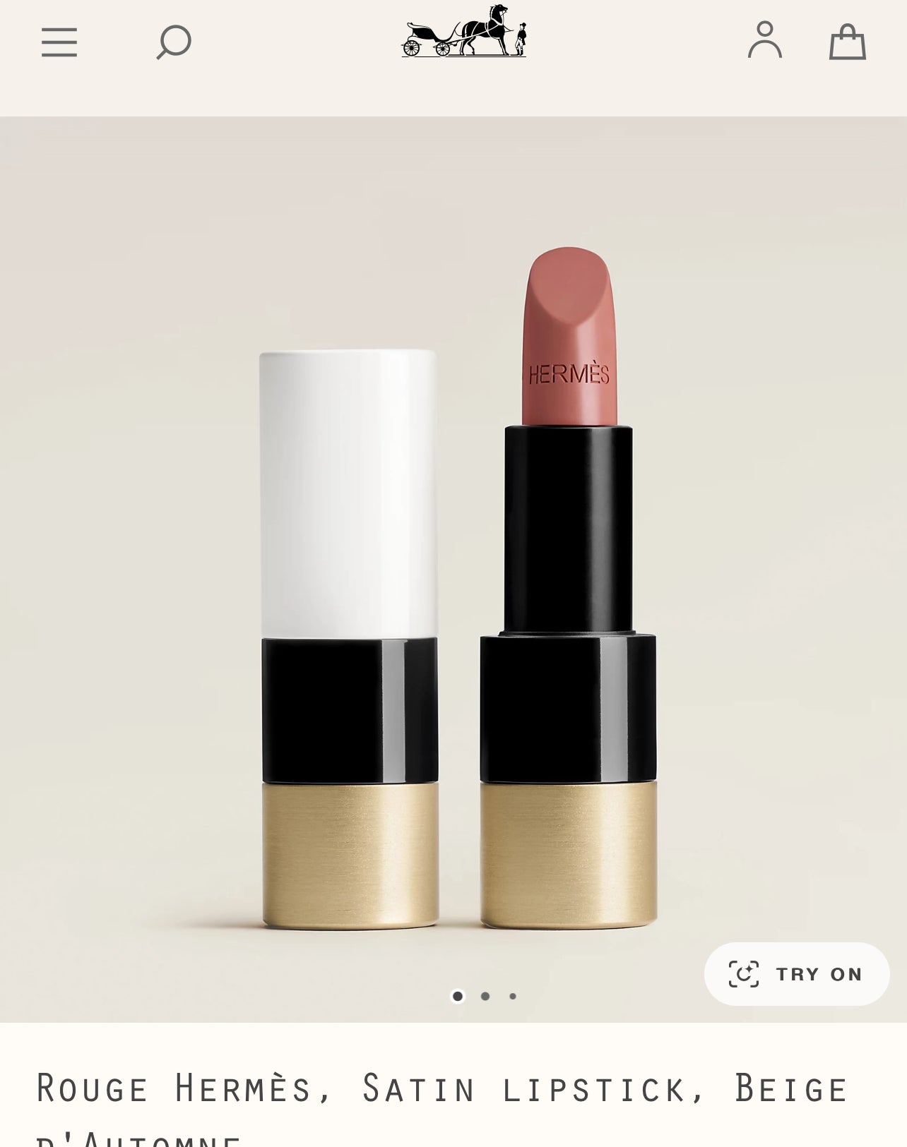 Hermes No.21 Bean Paste Rose Lipstick