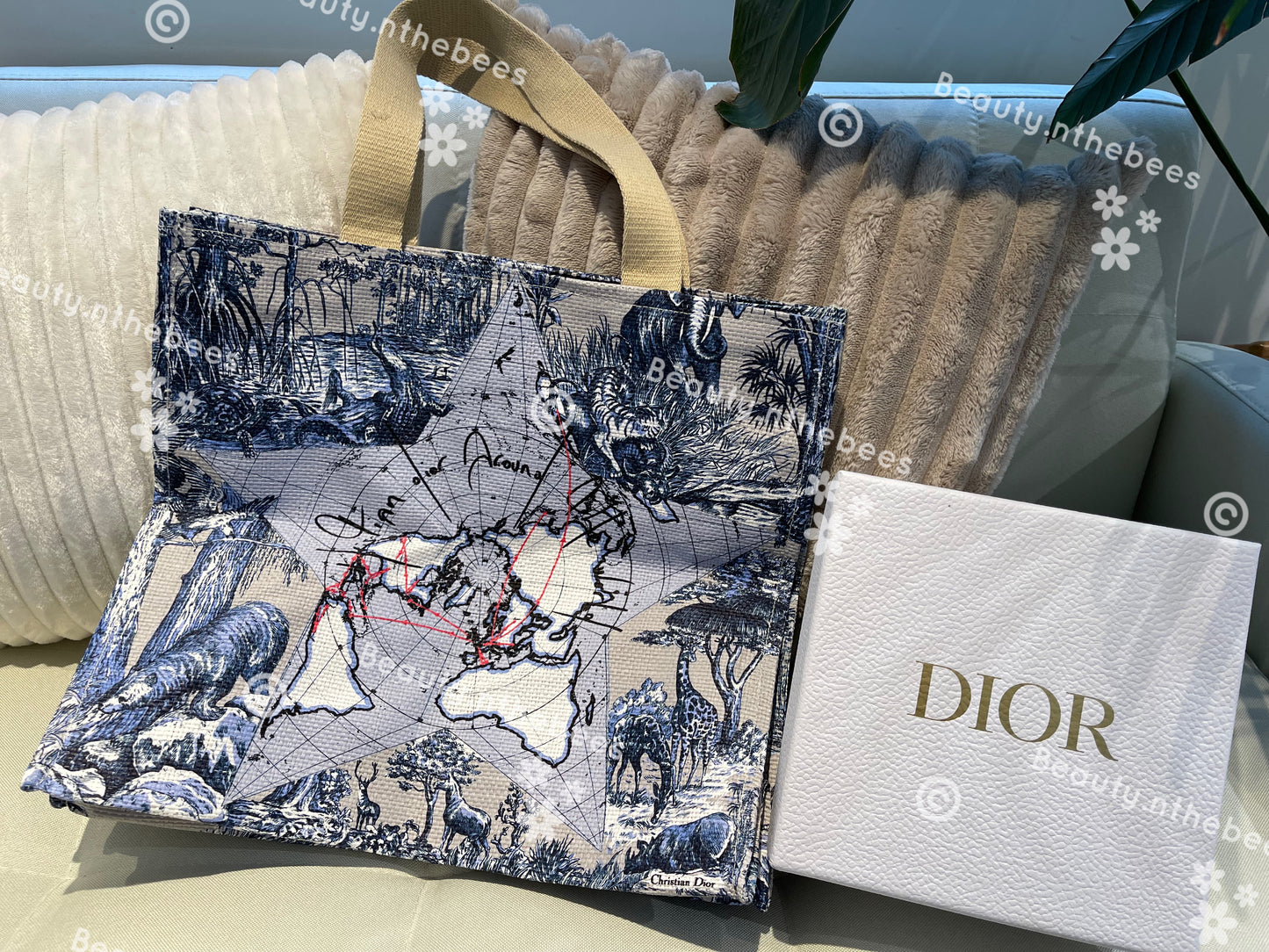 Dior global travel extra large tote bag