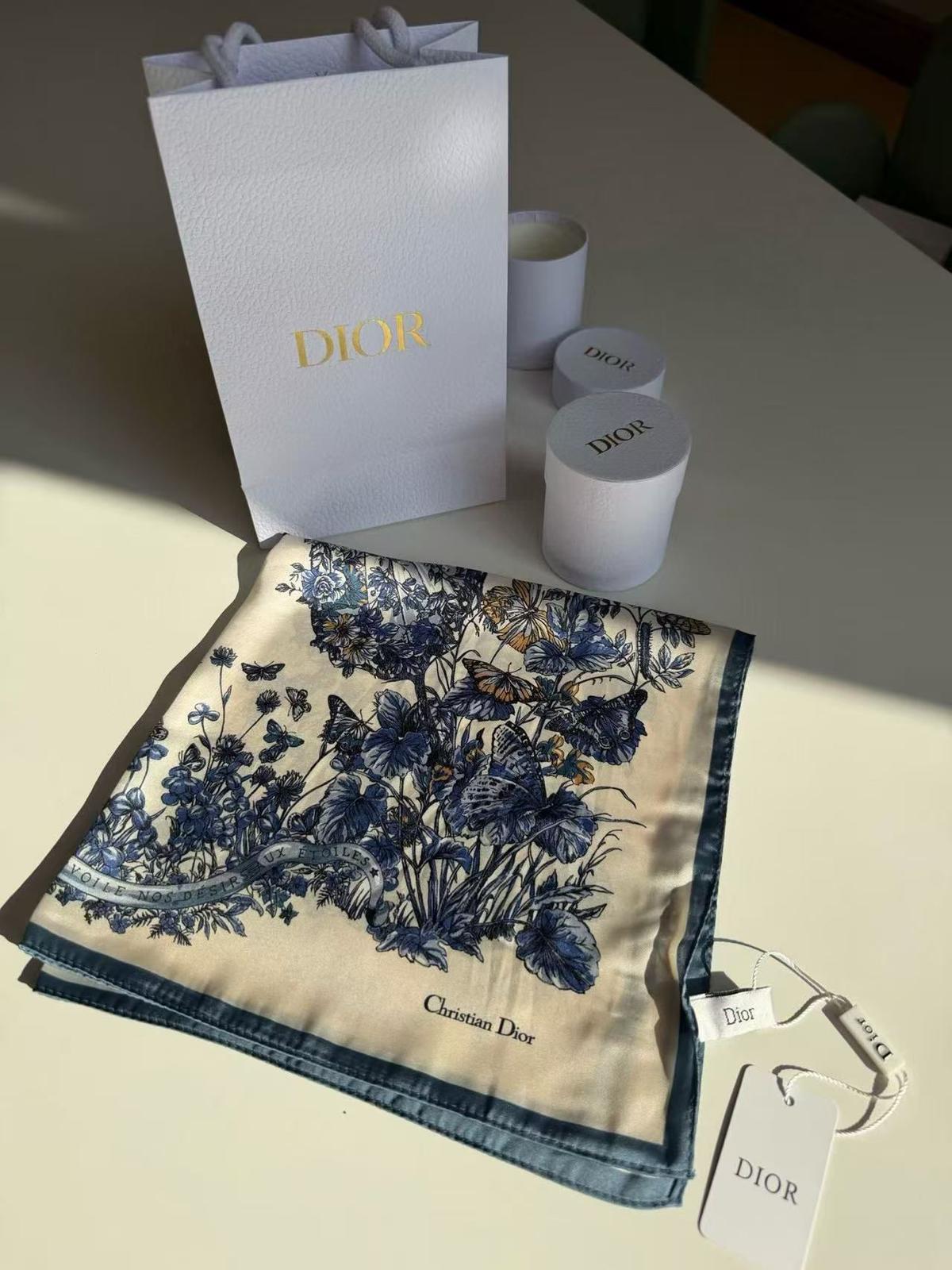 Christian Dior 秋冬蝴蝶限定絲巾